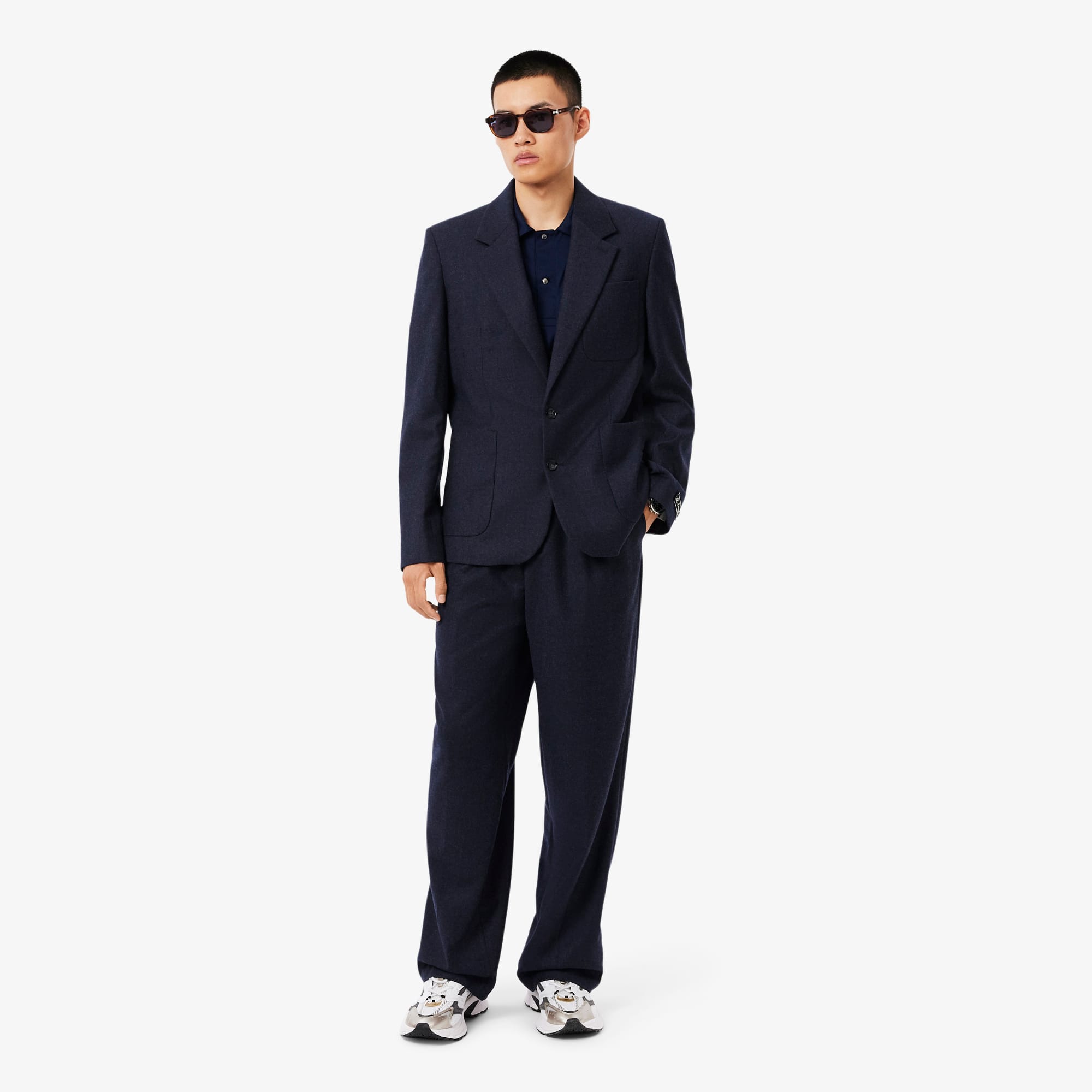 Tênis Lacoste L003 Neo Shot Linha Range com Sola Oversize