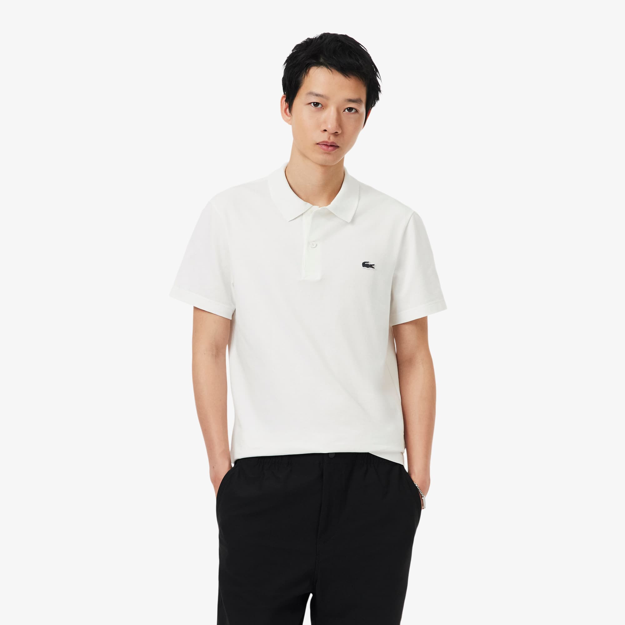 Camisa Polo Masculina Lacoste de Algodão Caimento Regular