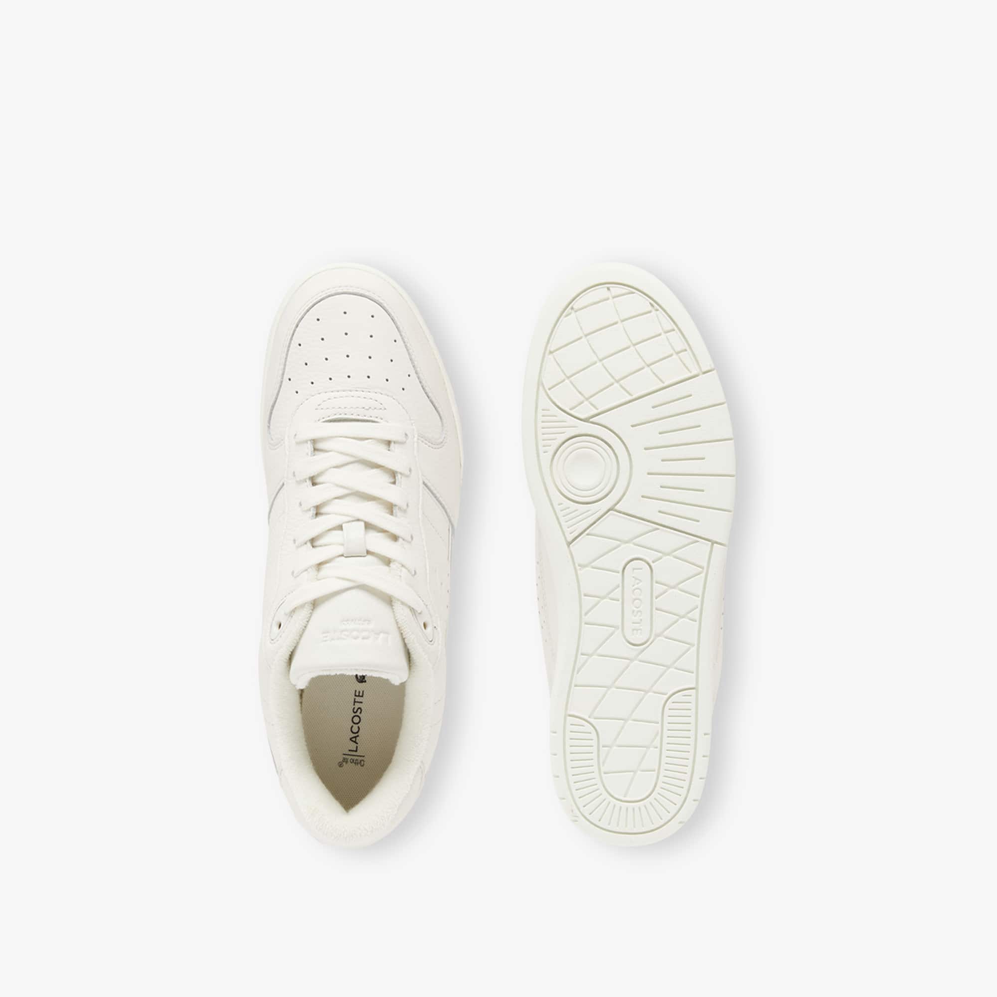 Tênis Off White Masculino de Couro Lacoste T-Clip Set