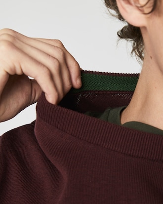 Su&eacute;ter em Jersey de Algod&atilde;o com Gola Careca