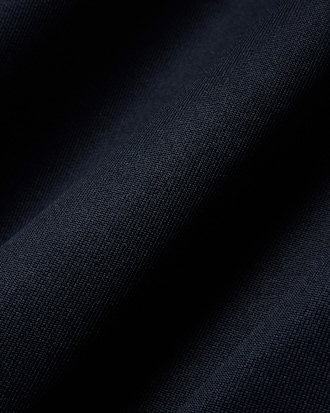 Loose Fit Badge Accent Fleece Polo Shirt