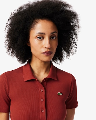 Vestido Polo Longo de Algod&atilde;o Canelado