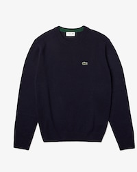 Sweater De Lana Merino Y Cuello Redondo Fit Regular