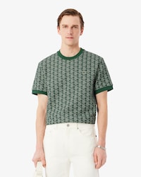 Camiseta Jacquard com Monograma