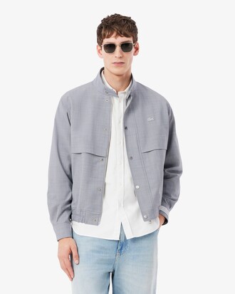 Campera tipo Harrington de mezcla de lana