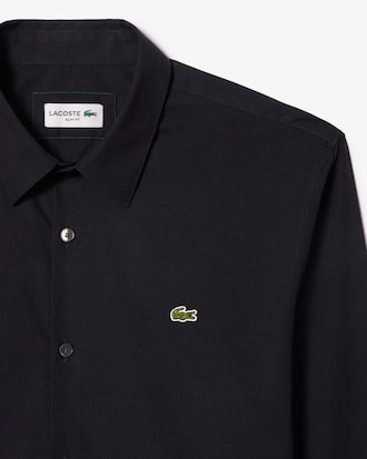 Camisa De Poplin Elastizado Al Cuerpo