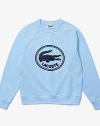 Moletom feminino em fleece de algod&atilde;o org&acirc;nico com logo em 3D