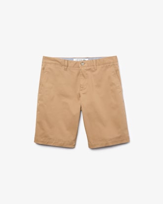 Bermuda masculina Slim Fit em gabardine com stretch