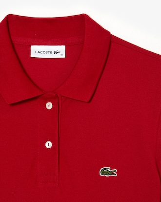 Vestido polo de mujer ajustado en piqu&eacute; de algod&oacute;n