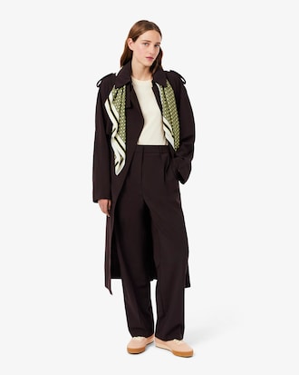 Pantal&oacute;n oversized de mezcla de lana