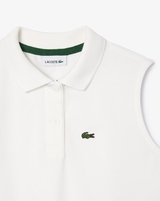 Camisa Polo Mini Piqu&eacute; Stretch sem Mangas