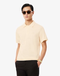 Polo Bordada de Gola Aberta de Caimento Cl&aacute;ssico Paris