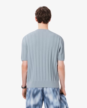 Sweater de manga corta de canal&eacute; fluido
