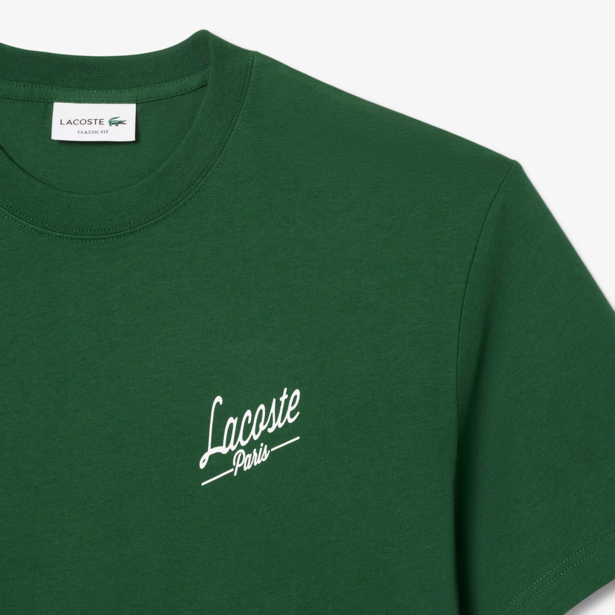 Camiseta com Estampa Múltipla Lacoste em Malha de Algodão