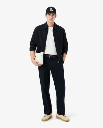 Jaqueta em Sarja de Mistura de L&atilde;