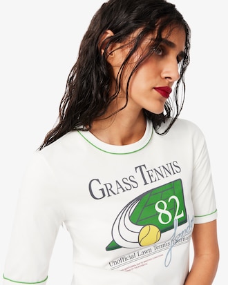 Remera con estampado de tenis Runway