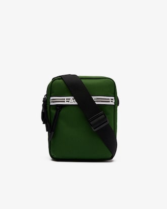 Bolsa masculina vertical Lacoste Neocroc em fibra reciclada