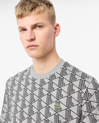 Camiseta de Algodão com Monograma