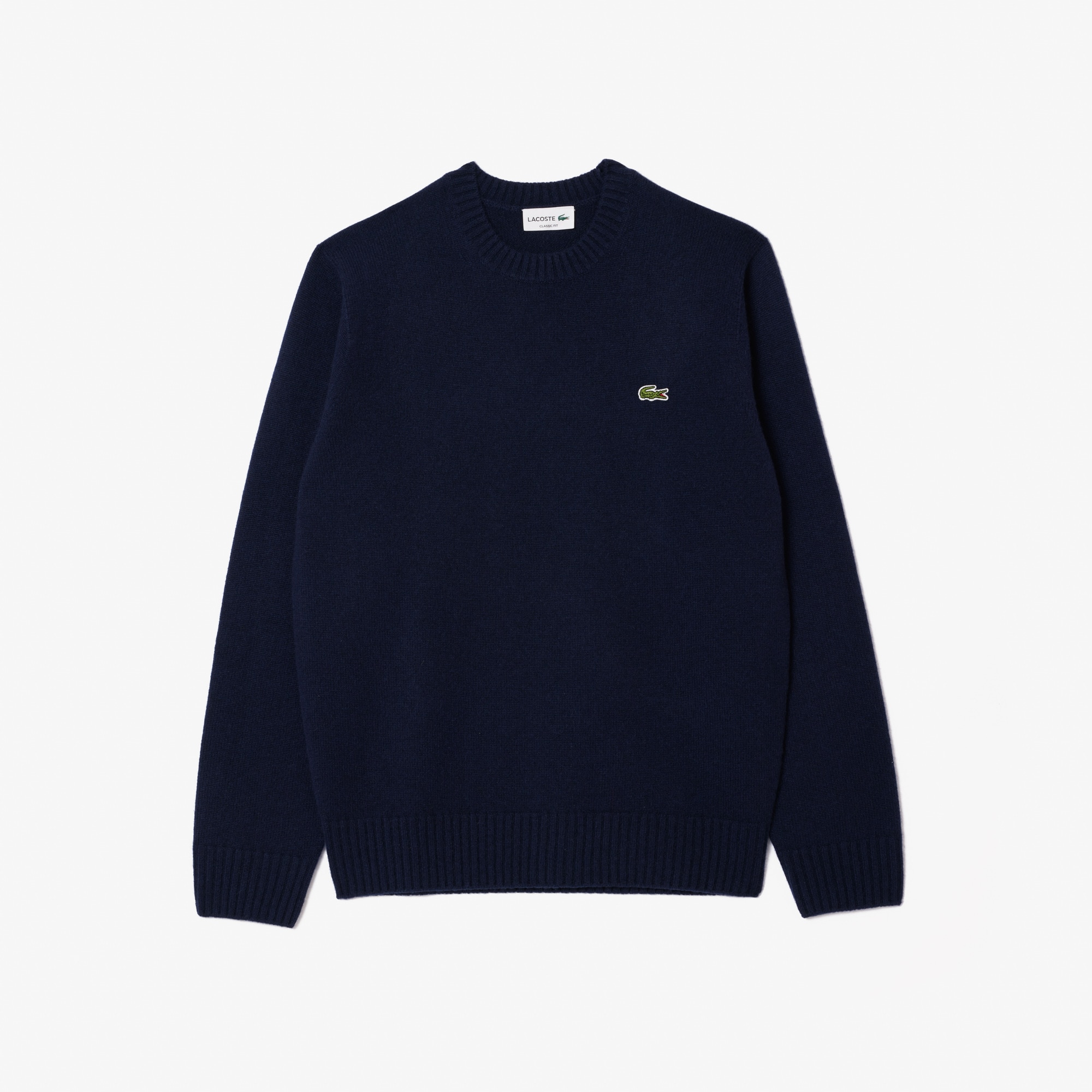 Suéter de Lã Caxemira Masculino Gola Redonda Lacoste