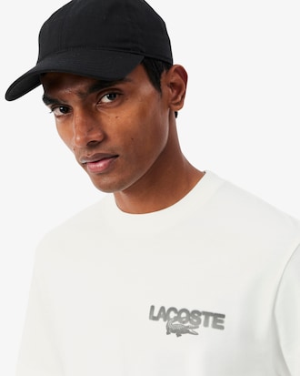 Remera de punto con estampado de tenis