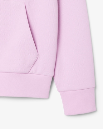 Blusa de Moletom com Capuz  Piqu&eacute; com Z&iacute;per