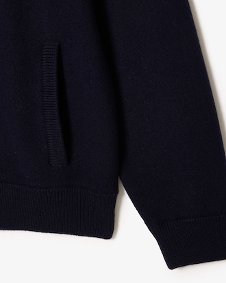 Su&eacute;ter Interlock de L&atilde; Estilo Bomber