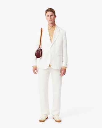 Camisa Masculina Manga Longa de Linho em Modelagem Regular