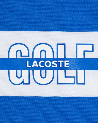 Polo Masculina Listrada com Estampa Golf no Peito