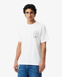Remera de algod&oacute;n grueso estampado