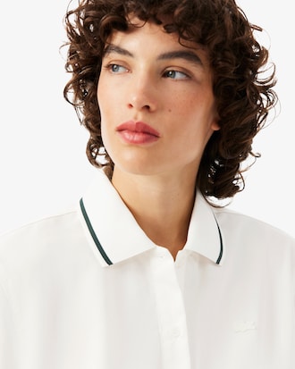 Camisa oversize efecto petit piqu&eacute;