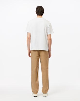 Pantalón De Sarga De Algodón Straight Fit