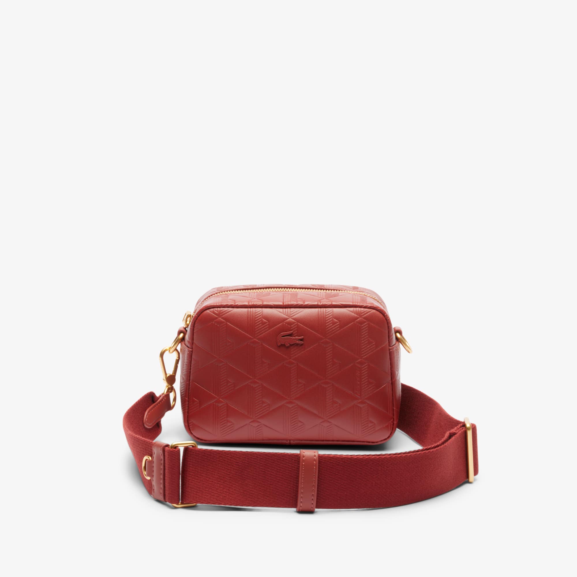 Bolsa a Tiracolo Maheki Pequena Monograma em Relevo Lacoste