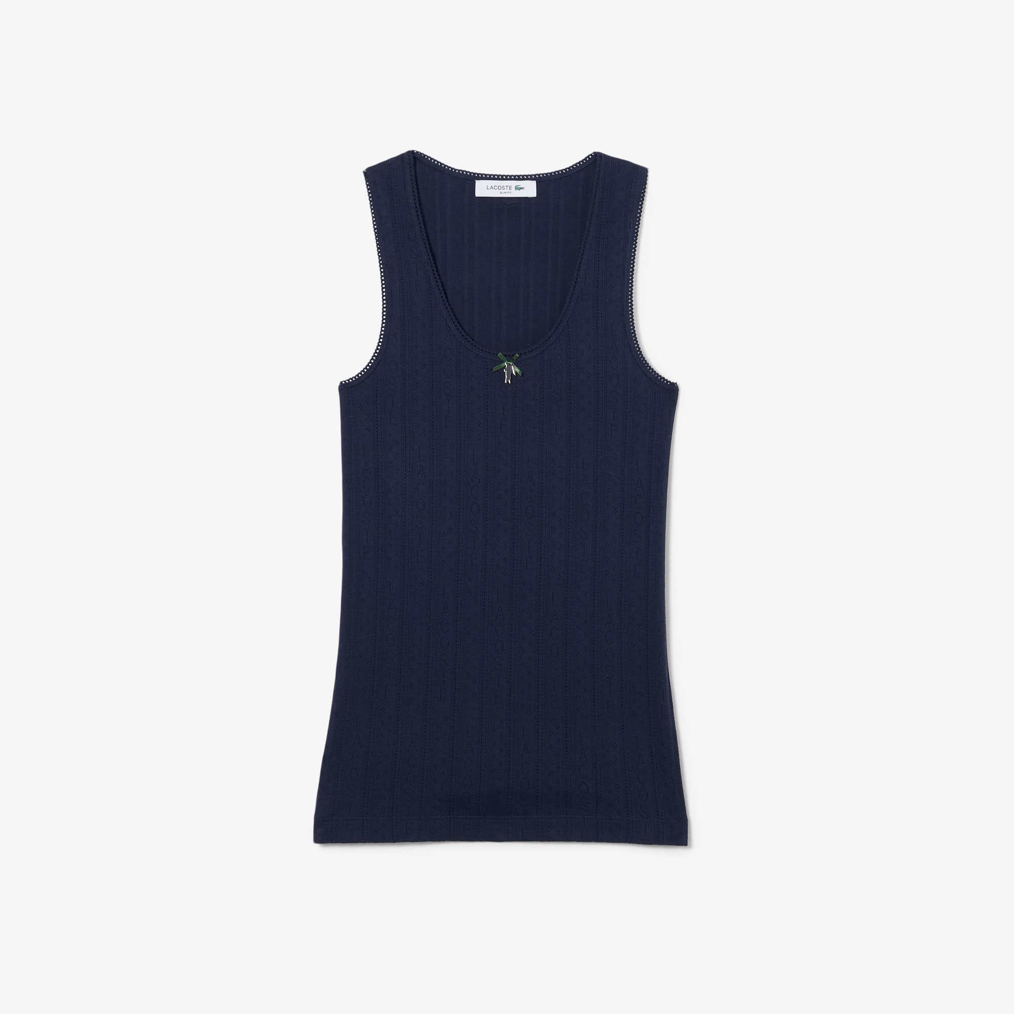 ラットマン Blusa Regata Feminina Lacoste em Malha Pointelle Slim Fit