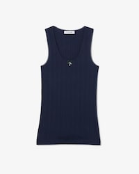 Musculosa de Algod&oacute;n Pointelle Slim Fit