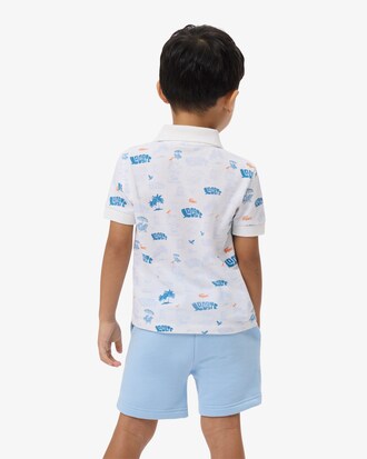 Camisa Polo Estampada em Mini Piqu&eacute;