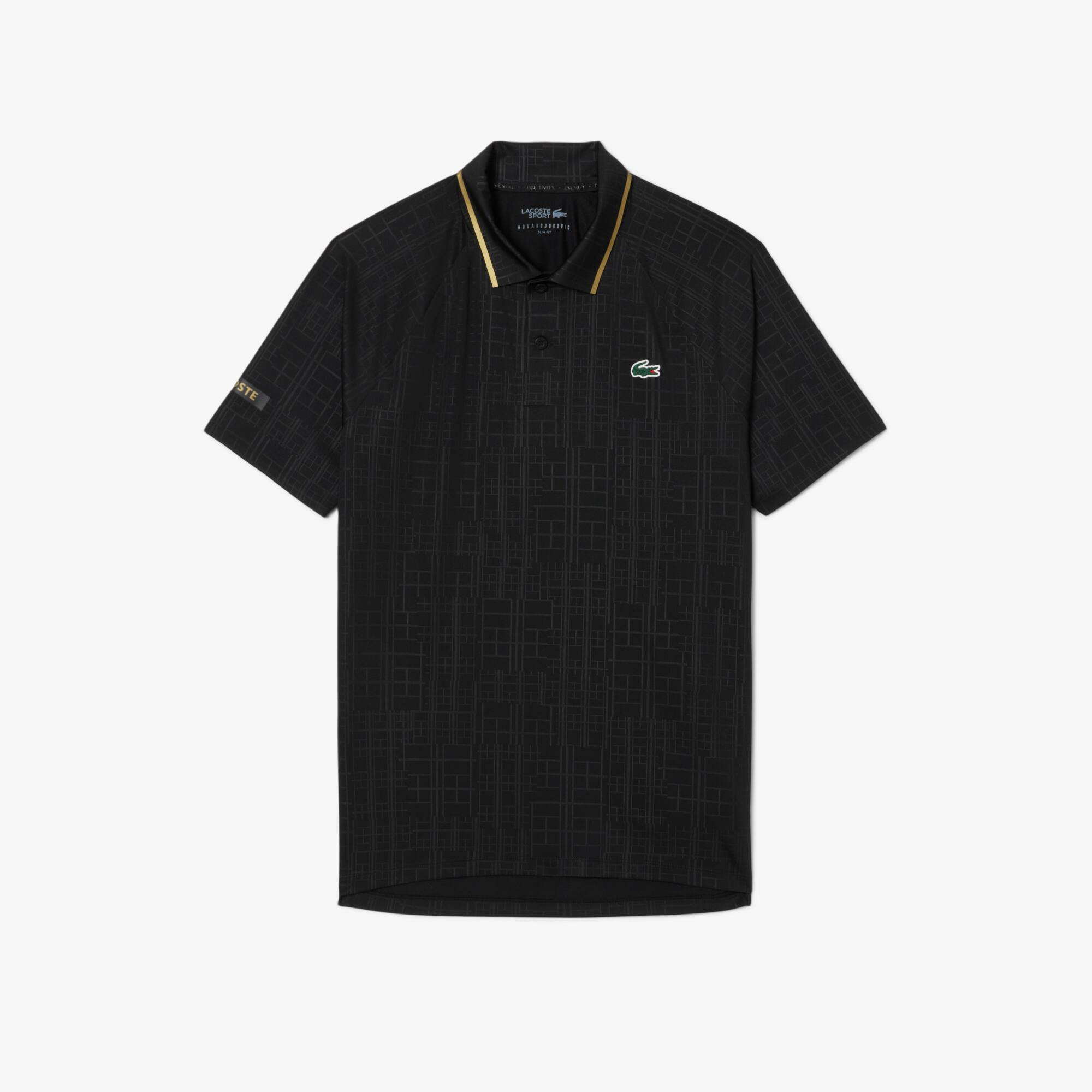 Polo Lacoste Tennis X Novak Djokovic em Malha Ultraleve