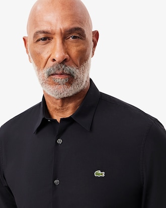 Camisa De Poplin Elastizado Al Cuerpo