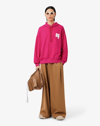 Moletom com Capuz e Emblema Runway