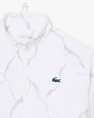 Campera de tenis con estampado de cocodrilo reflectante
