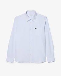 Camisa Oxford Listrada com Caimento Regular