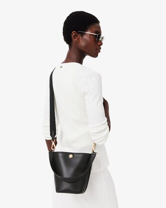 Bolso bucket de piel Tennis Bliss peque&ntilde;o