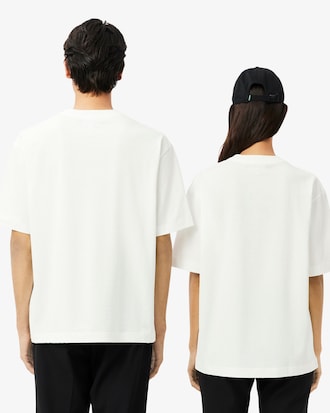 Camiseta de Malha Pesada de Caimento Folgado