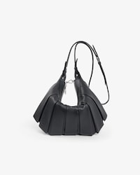 Bolsa Hobo M&eacute;dia Lenglen de Couro