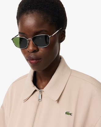 Jaqueta de Gabardine Stretch de Colarinho Duplo