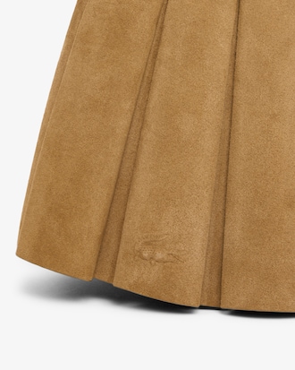 Cartera mediana de gamuza y cuero Lenglen
