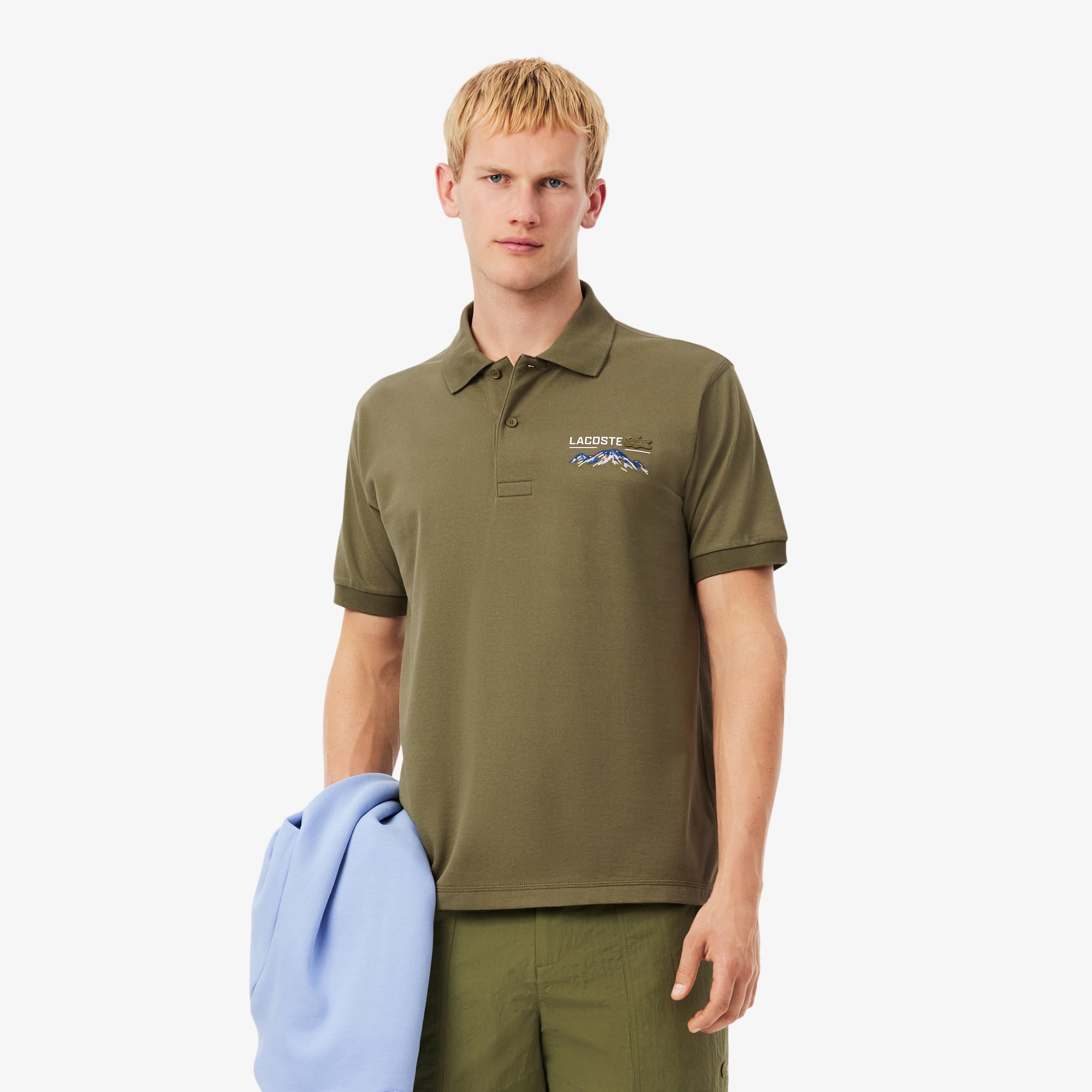 Camiseta Polo Lacoste Mini-Piqué com Bordado Clássico