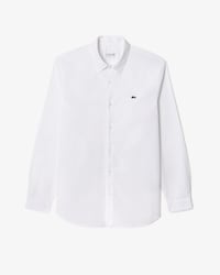 Camisa Slim Fit em Popeline de Algod&atilde;o Stretch