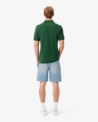 Bermuda em Denim com Ajuste Reto