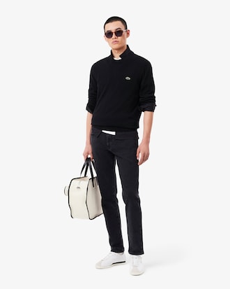 Su&eacute;ter Masculino de Malha em Modelagem Regular com Gola Redonda