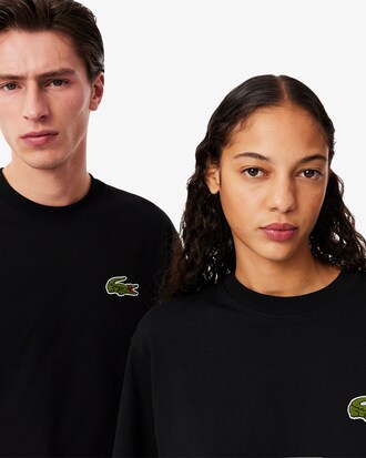 Remera De Algod&oacute;n Con Emblema Fit Holgado